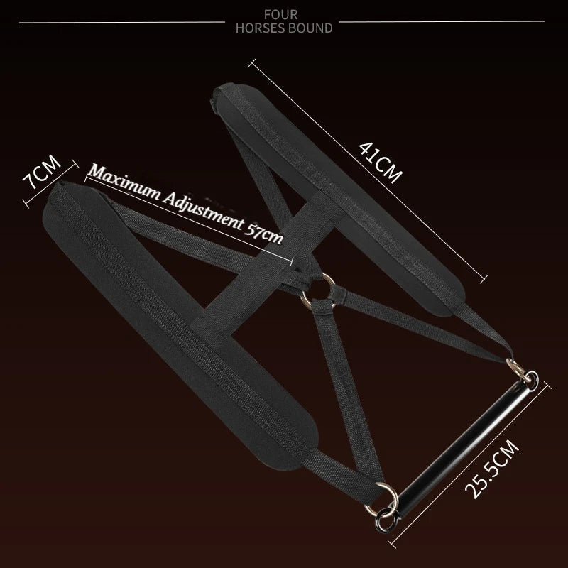 Adjustable BDSM Bondage Steel Pipe Restraint Strap