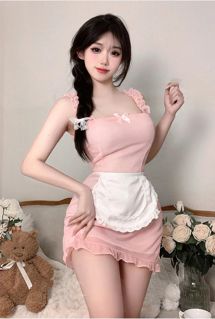 Cute Maid Dress Pure Desire Temptation Maid Uniform Japanese Pure And Cute Erotic Cospaly Sexy Lingerie Woman Costume Sex Shop