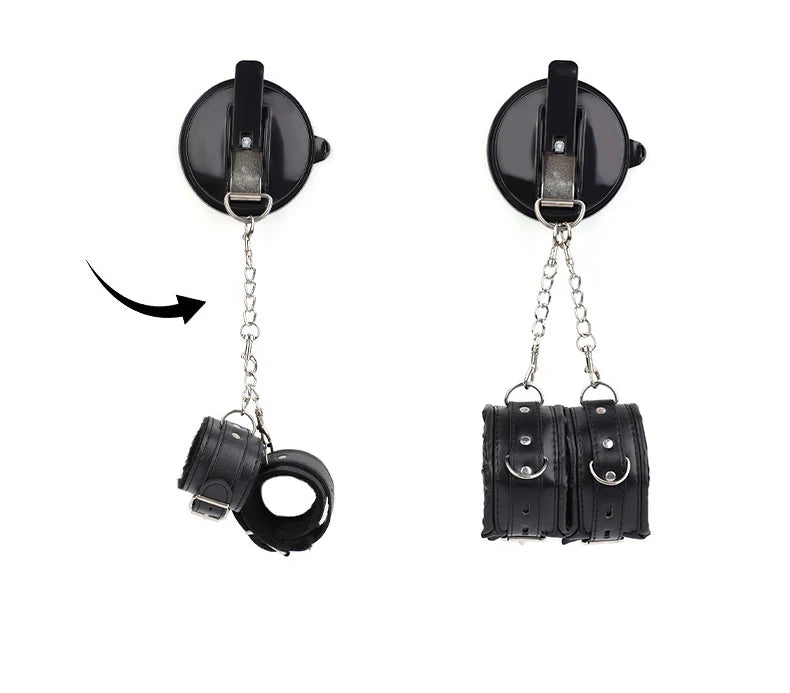 Punish Your Partner with Handcuffs Bondage in Bathroom