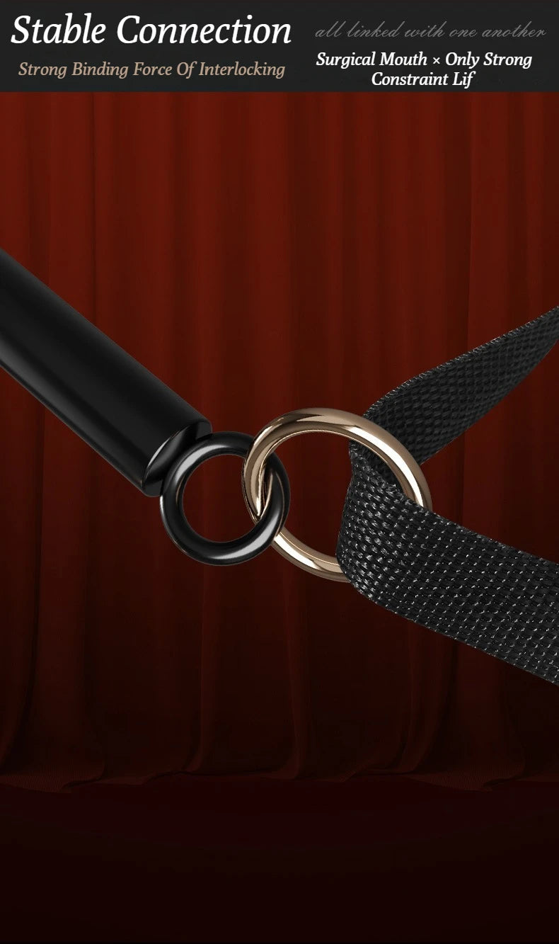Adjustable BDSM Bondage Steel Pipe Restraint Strap
