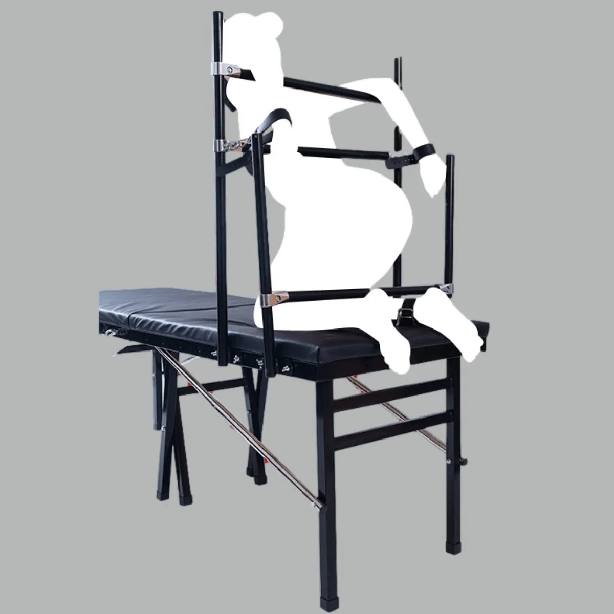 BDSMSex Furniture Cuffs Folding Bed Wooden Cangues Ropes Bondage Furniture