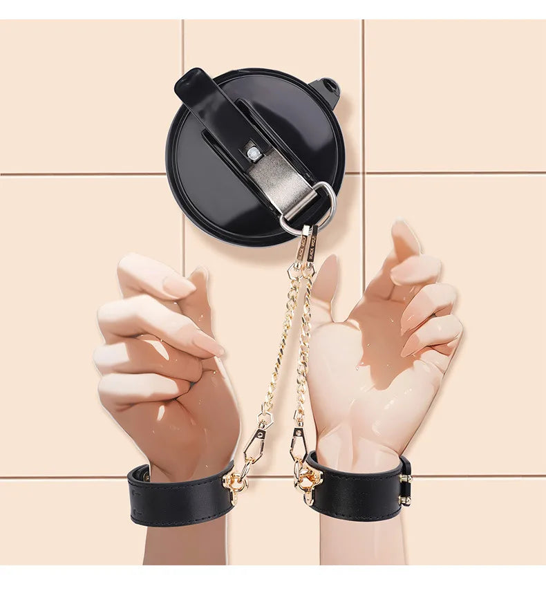 Punish Your Partner with Handcuffs Bondage in Bathroom