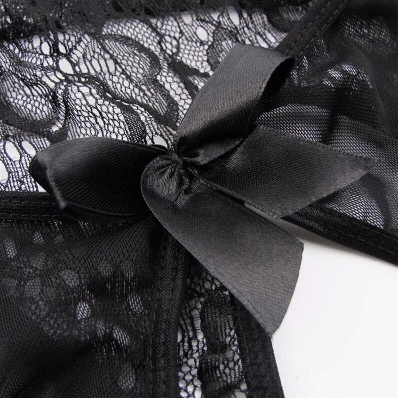 Exotic Costumes Sexy Lingerie Women Crotchless Bodysuit Cosplay Anime Maid Underwear Open Bra Babydoll Dress Role Play Uniform