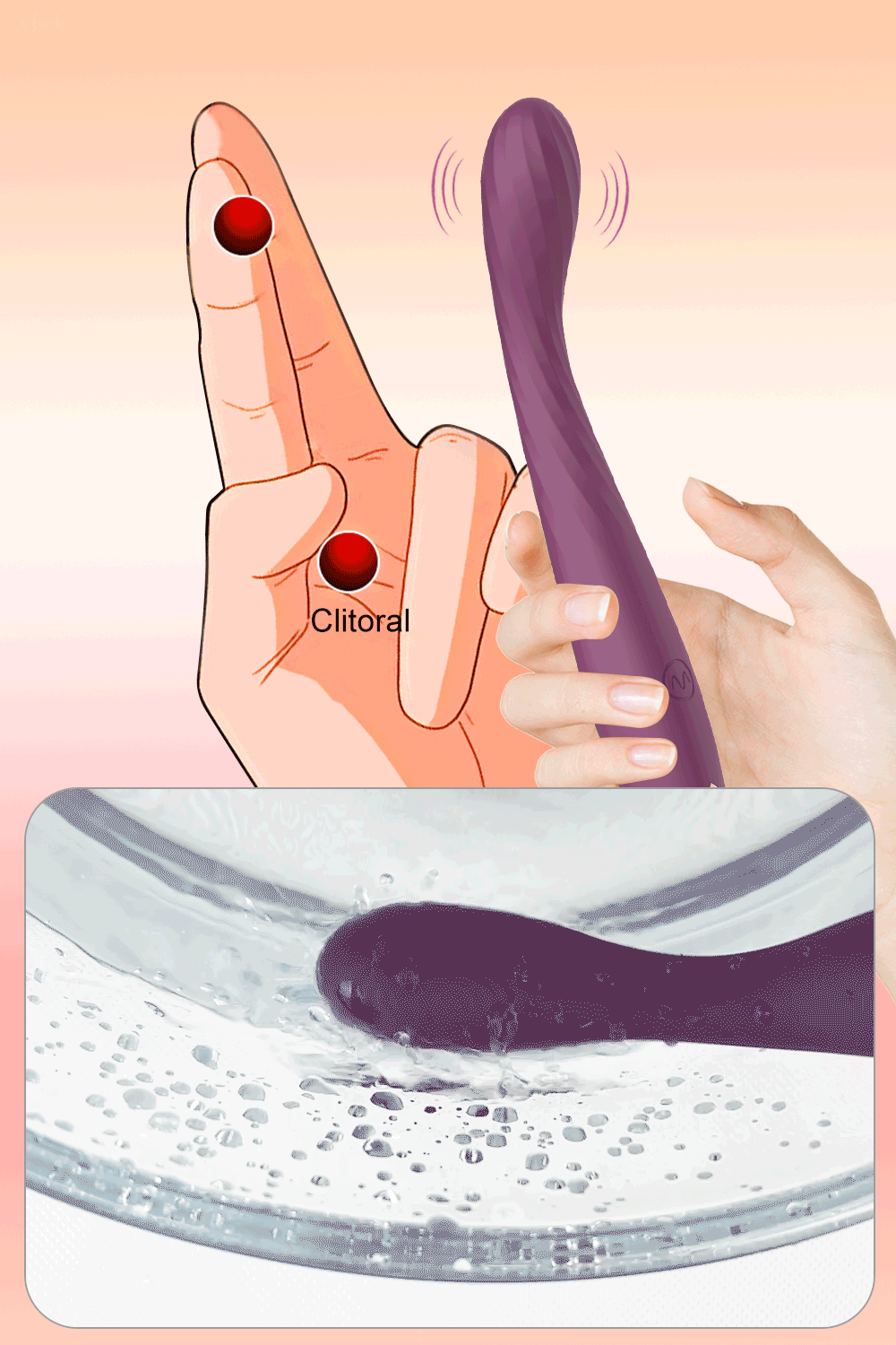 Beginner G-Spot Vibrator for Women 8 Seconds to Orgasm Finger Shaped Vibes Nipple Clitoris Stimulator Sex Toys for Adult Female