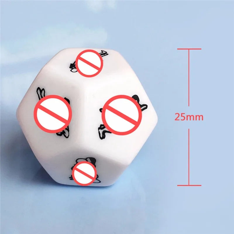 Sex Cube Dice Set Adult Game Erotic Love Playing Magic Kamasutra 6/12 Sides Couples Games Dices Dado Sexy Toys Sexual Cubes