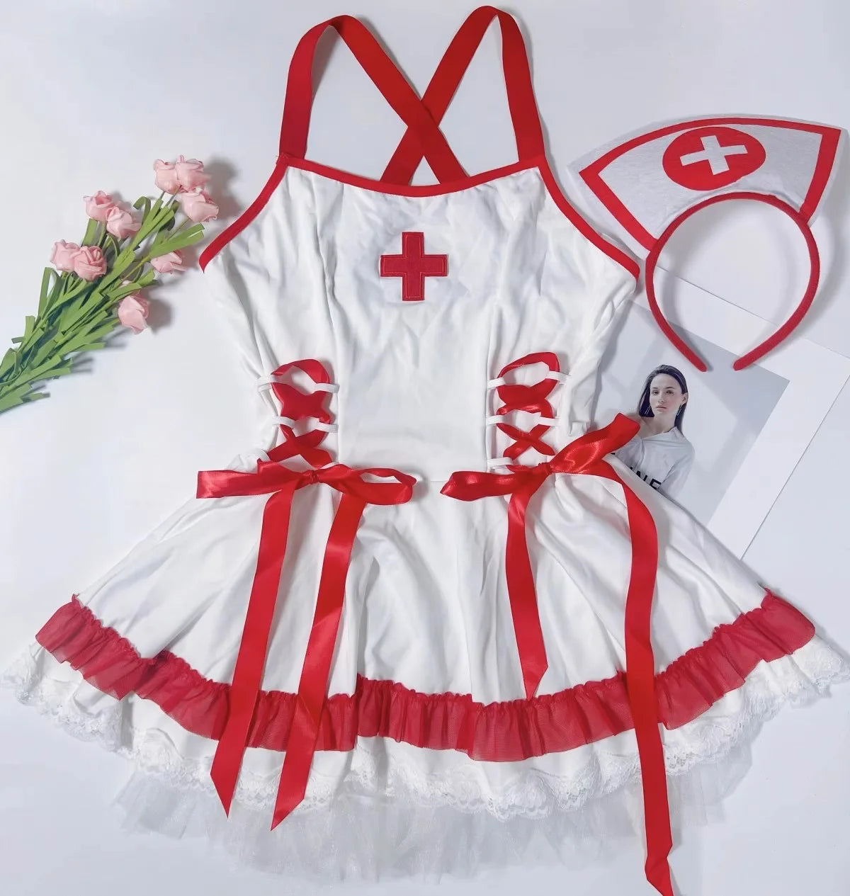 Sexy Lingerie Babydoll Nurse Role Costumes