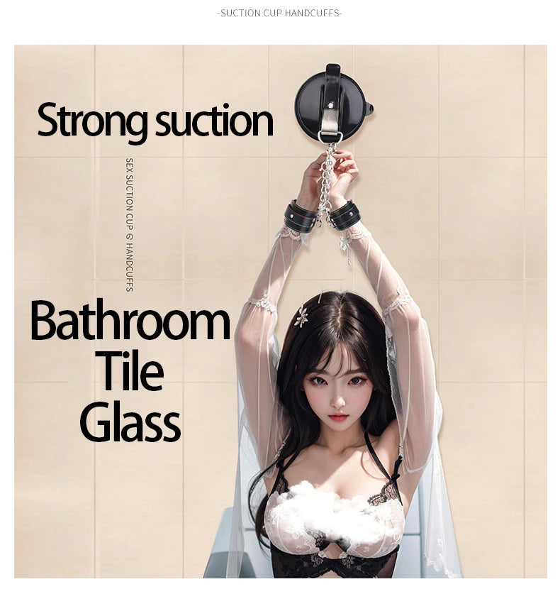 Punish Your Partner with Handcuffs Bondage in Bathroom