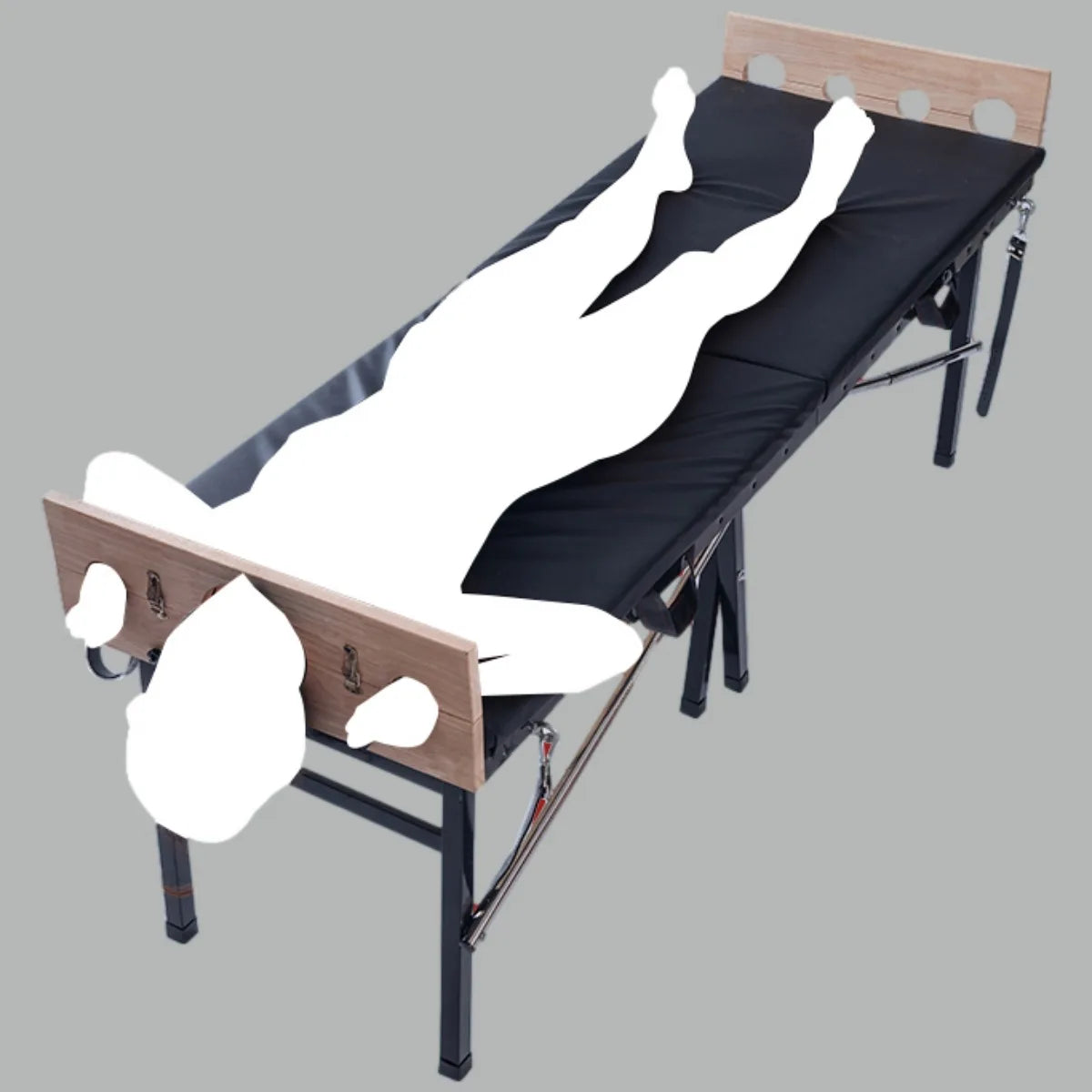 BDSMSex Furniture Cuffs Folding Bed Wooden Cangues Ropes Bondage Furniture