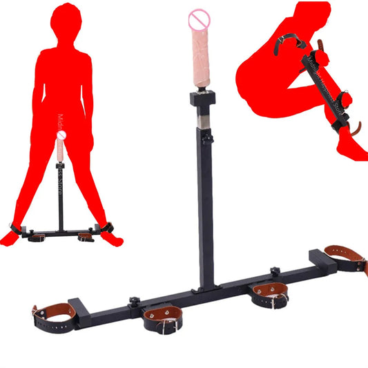 Dildo Holder Metal Bondage Frame BDSM Handcuffs, Ankle Restraintion Sextoys
