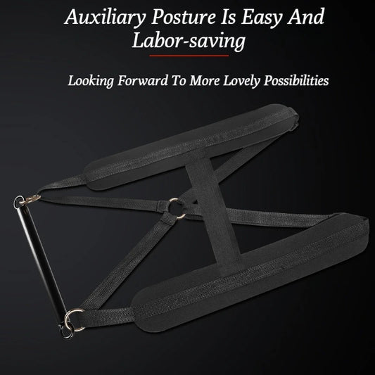Adjustable BDSM Bondage Steel Pipe Restraint Strap