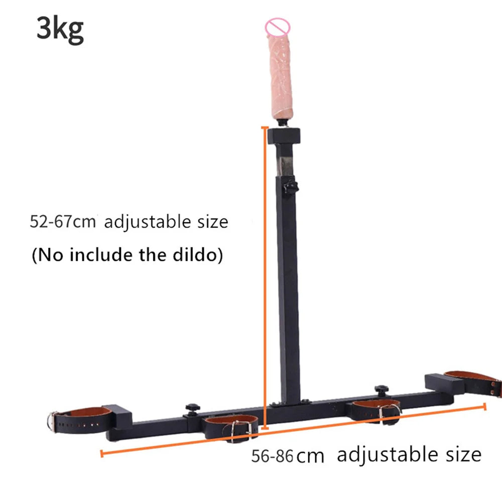 Dildo Holder Metal Bondage Frame BDSM Handcuffs, Ankle Restraintion Sextoys
