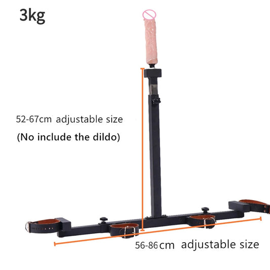 Dildo Holder Metal Bondage Frame BDSM Handcuffs, Ankle Restraintion Sextoys