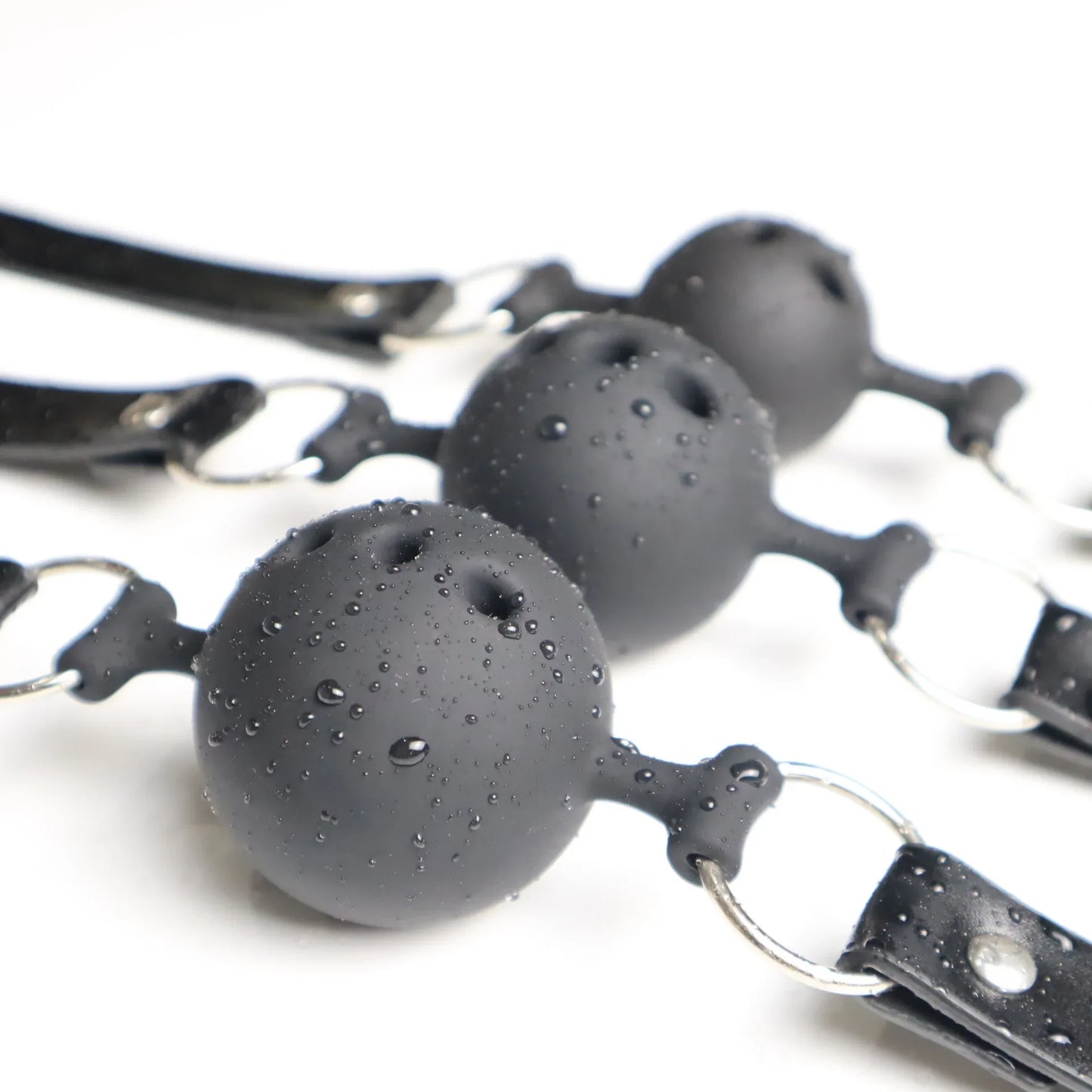 All Silicone Mouth Gag Breathable Ball Gag Adjustable Belt Mouth Sex Toys For Adult SM Games Sexyshop Erotic Accessories