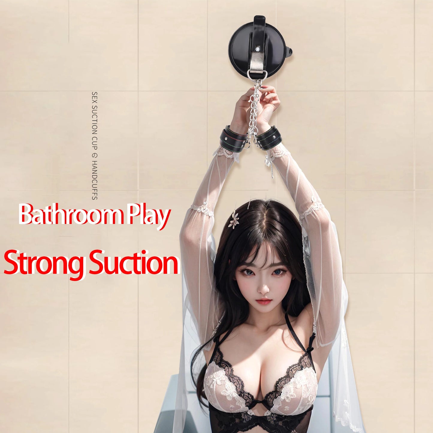 Punish Your Partner with Handcuffs Bondage in Bathroom